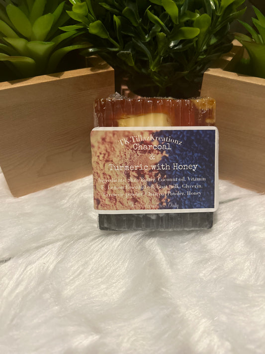 Turmeric and honey soap